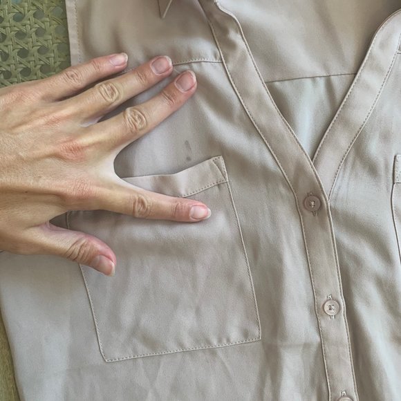 Mauve sleeveless portofino shirt - Picture 2 of 3